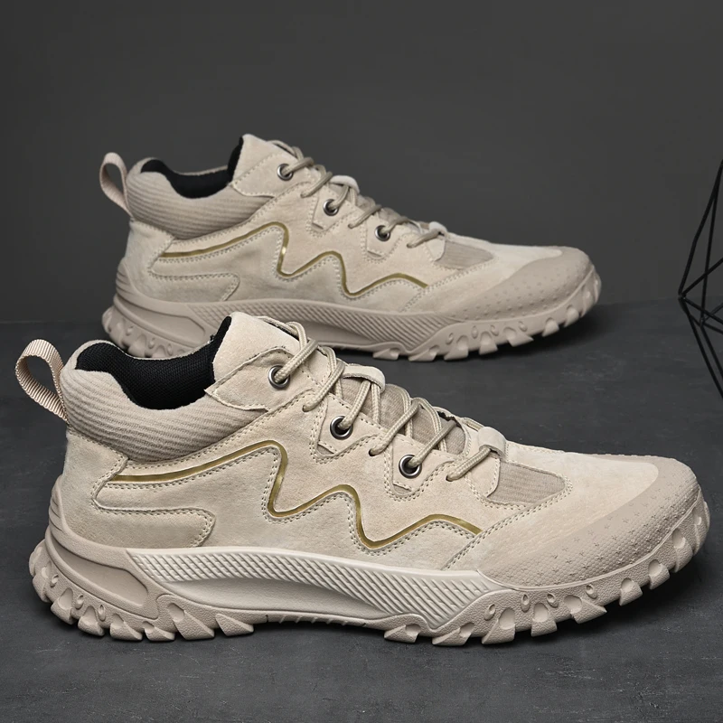 GR-87133 MARTIN BOOTS WALKING SHOES MEN'S HUNTING BOOTS TACTICAL SHOES DESERT COMBAT ANKLE LEATHER MOUNTAINEERING SHOES