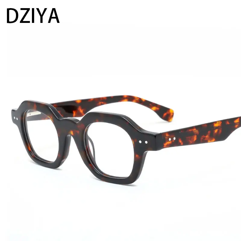 

Big Frame Square Men Woman Acetate Transparent Frame Anti Blue Light Trend Retro Optics Glasses Frame 60093