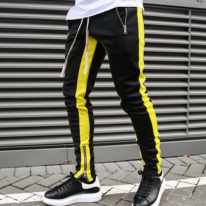 New Casual Pants Men Sportswear Skinny Male Trousers Gyms Fitness Tracksuits Clothing Fashion Hip Hop Joggers Sweatpants Men