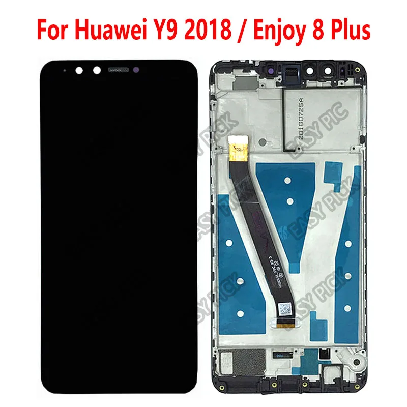 Для Huawei Y9 2018 FLA-AL10 AL00 FLA-LX1 LX3 LDN-AL00 FLA-AL20 TL10 ЖК-дисплей сенсорный экран дигитайзер