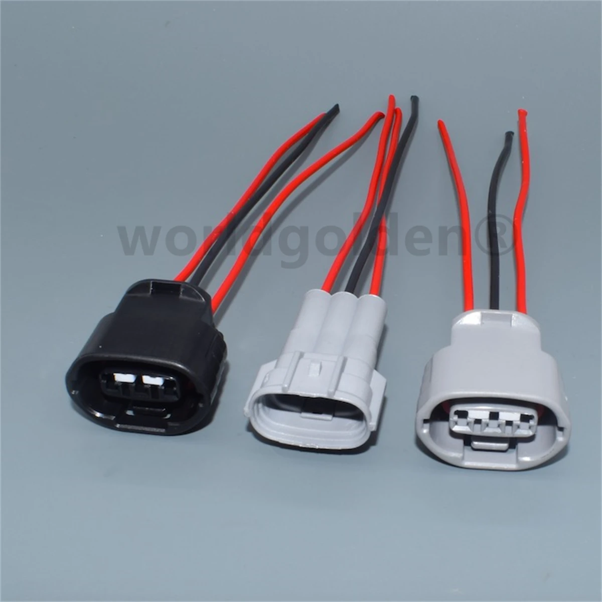 Worldgolden 3 Pin/Way Oval Style Alternator Plug Connector For Toyota 1JZ 2JZ 1UZ 7M Supra Chaser Soarer Cressida on - Мировой золотой 3-контактный / путь овальный стиль разъема для генератора для Toyota 1JZ 2JZ 1UZ 7M Supra Chaser Soarer Cressida on.