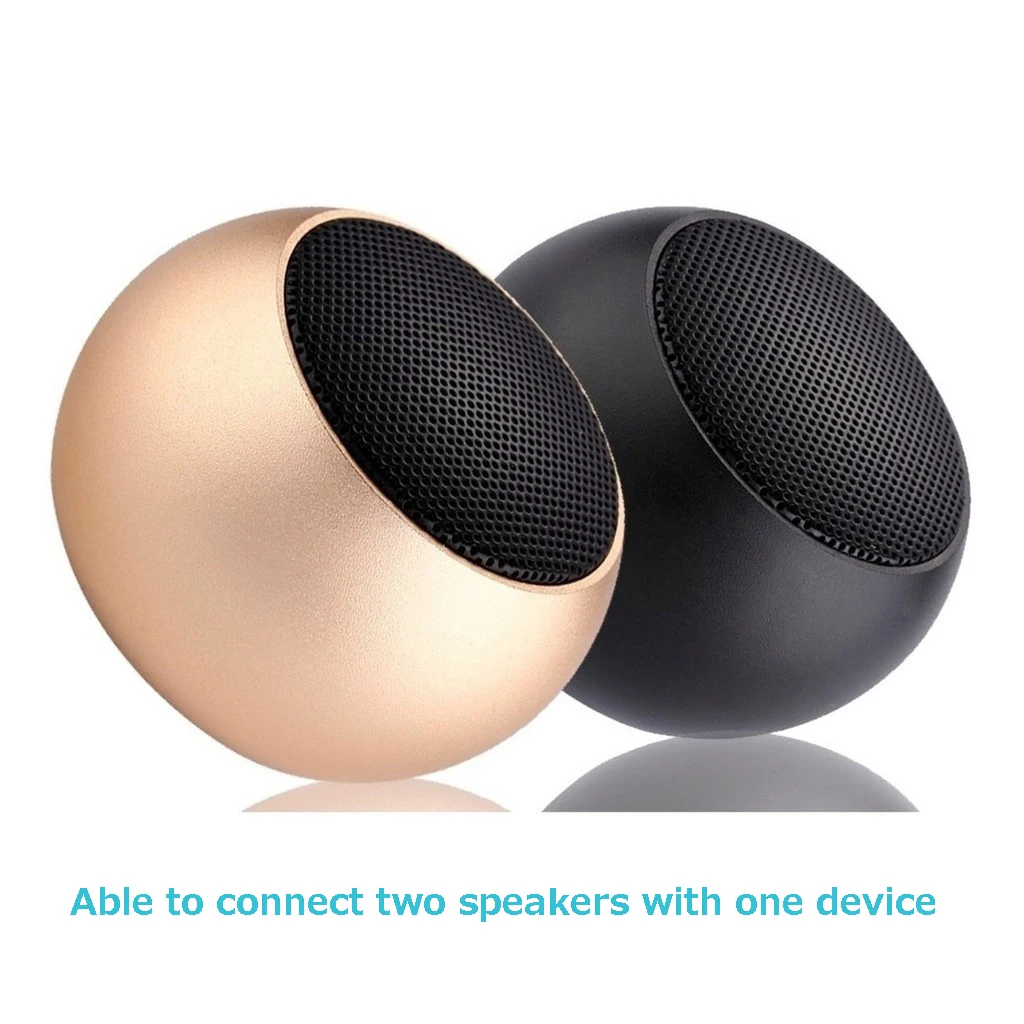 

Wireless Super Bass Music Stereo Subwoofer Mini Portable Wireless Bluetooth 5.0 Metal Speaker for Outdoor Hiking Riding Running