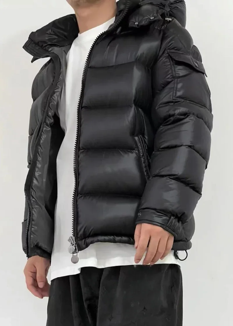 

Winter Jackets for Men Short Down Coats Puffer Jacket Casual Warm Goose Down Padding Thicker Outerwear Couple Style Clothing