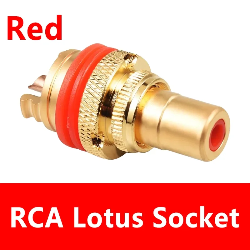 

Разъемы RCA золотистые 5/20 шт