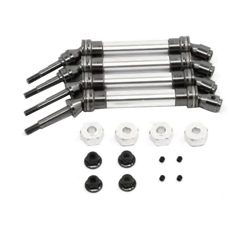 

Стальной CVD передний и задний приводной вал в сборе сверхмощный для 1/10 Slash VXL Stampede 4X 4 VXL автомобильные комплекты серебристого цвета