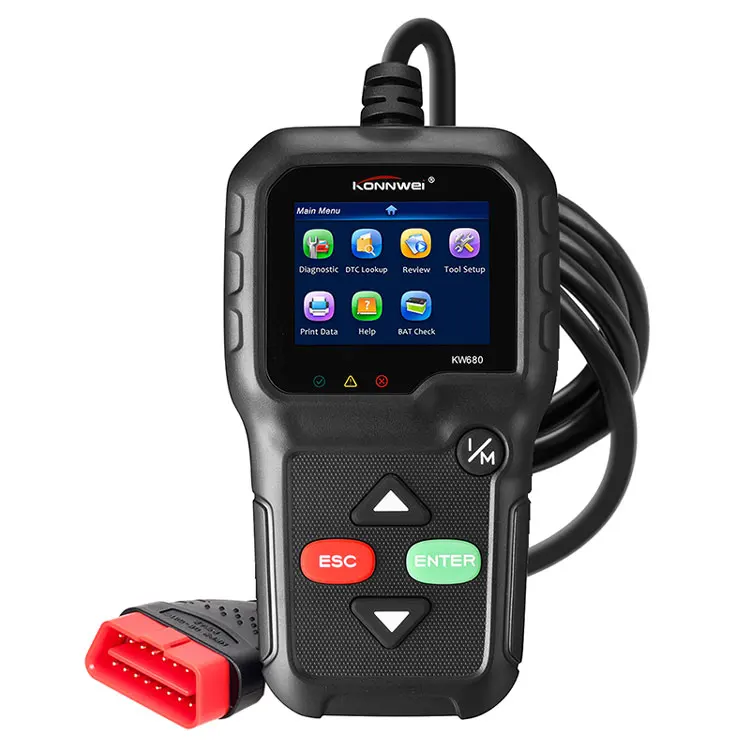 

Диагностический Сканер KONNWEI KW680 OBD2 Для Проверки Двигателя И Системы Освещения С Поддержкой Русского Языка (аналог ELM327)