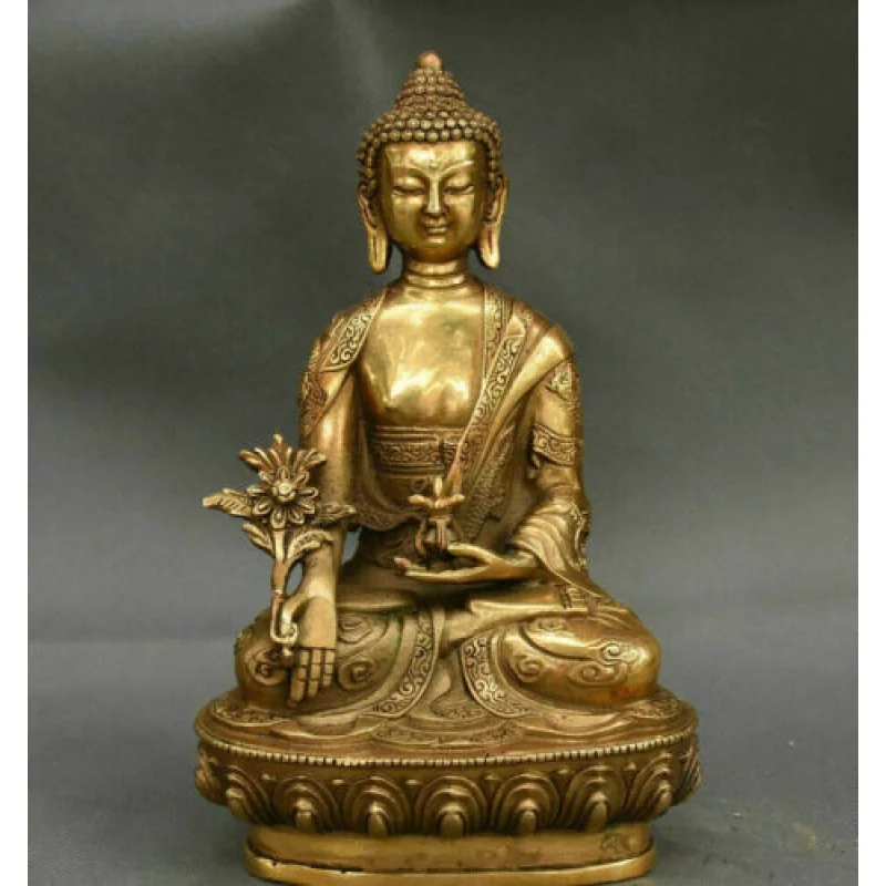 

Медицинская статуэтка Будды Menla медицинская медная статуя Будды Дракон бхайсая