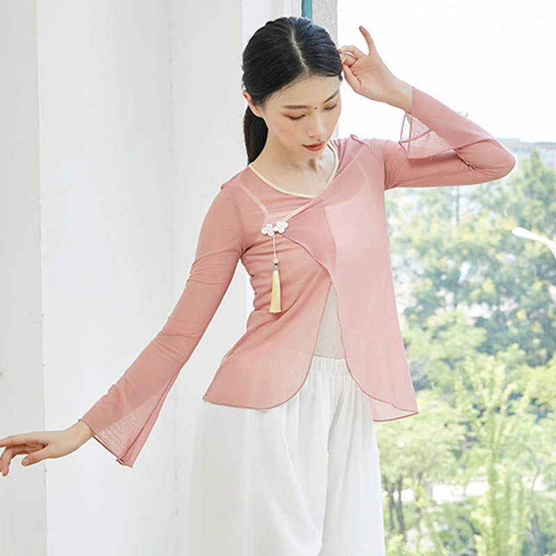 Топ для классических танцев Женский костюм с разрезом необычный подол