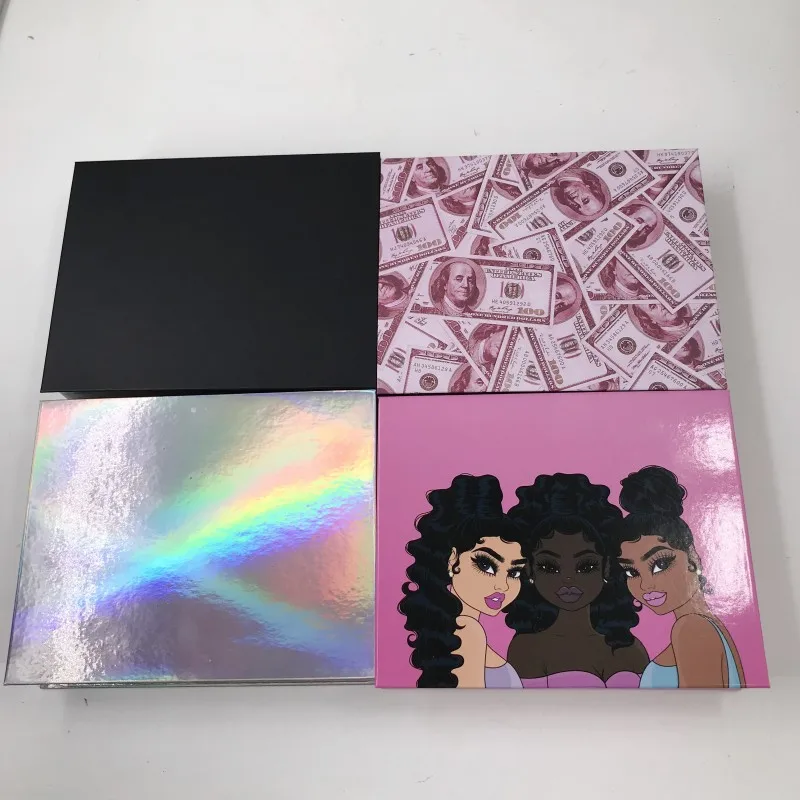 Упаковка для ресниц книжка подводки глаз круглая коробка индивидуальная