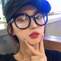 oversized round anti blue eye glasses clear lens blue blocking spectacle frame women men for reading gaming arrow design temple