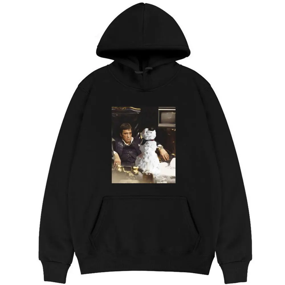

Scarface Snowman Hoodie Male Harajuku Creative Streetwear Men Women Drugs Ecstasy Molly Rave Edm Coke Hoodies Funny Man Pullover
