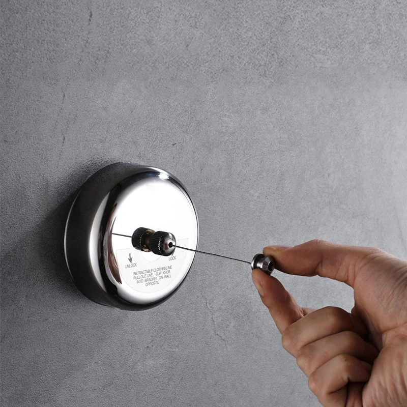 

Clothes Drying Rack Rope Home Storage Stainless Steel Retractable Clotheslines Clothes Dryer Organiser Laundry Hanger