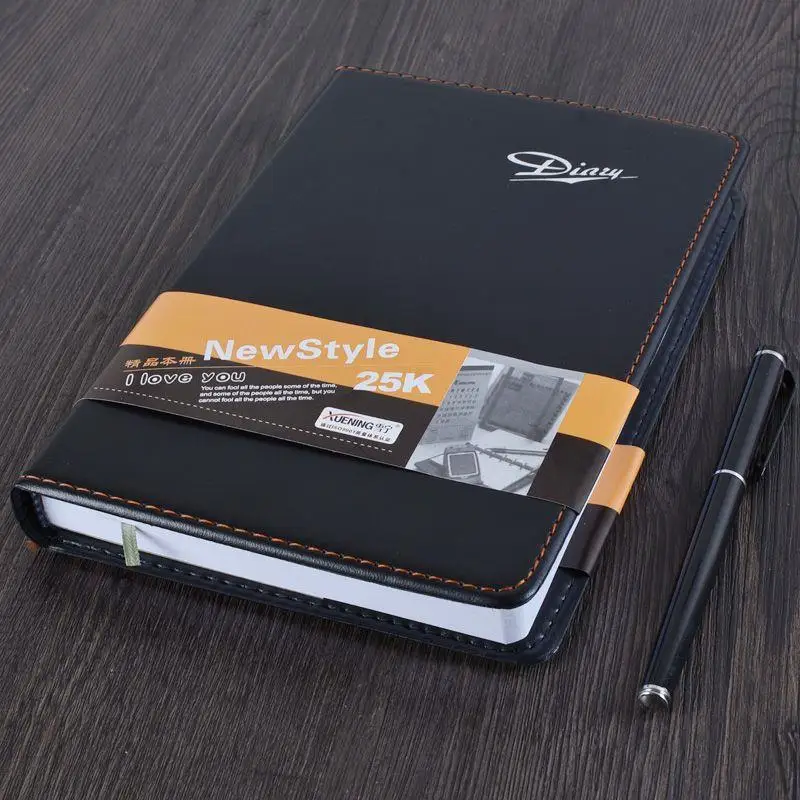 

Thickened Leather Business Work Notebook A5 Student Notepad Sub Stationery Wholesale Hard Face Hand Account Diary
