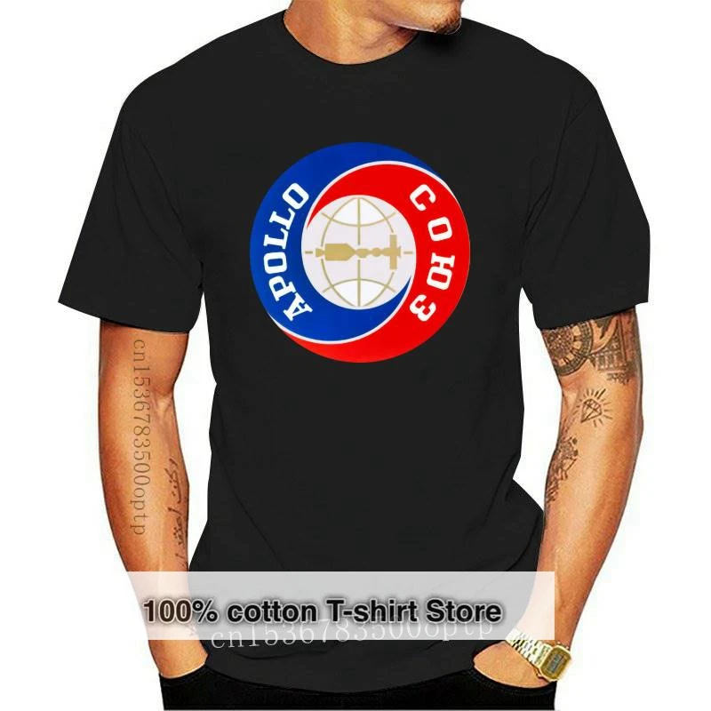 

Новая мужская футболка Apollo Soyuz, футболка для женщин и мужчин