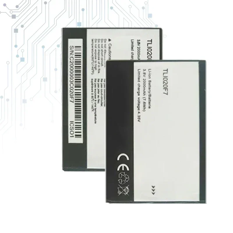 Аккумулятор TLI020F7 для Alcatel PIXI 4 5045D Pop 2 5042D C7 7040 7040D 7041 7041D J720 J720T J726T J726T-so2 2000 мАч