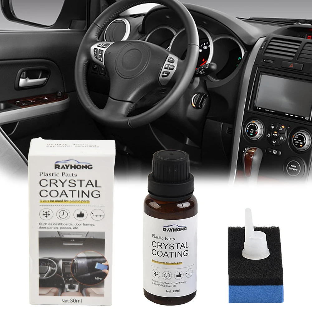 

Crystal Coating Car Refresher Retreading Agent Maintenance Wax Renewed Interior Plastic Parts Accessories 30ml