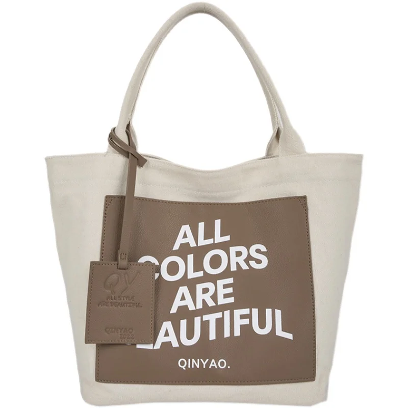 

Canvas bag women's large capacity Vintage Handbag Bag single shoulder bag leisure Tote Bag