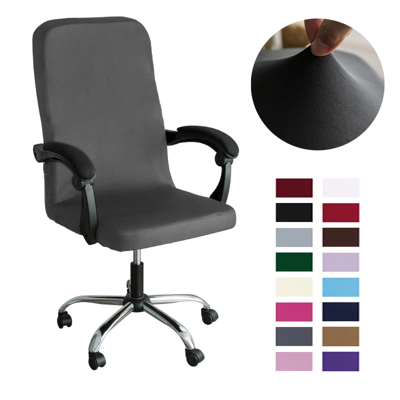

Elastic Computer Office Chair Cover Spandex Anti-dirty Rotating Chairs Covers Stretch Study Gaming Desk Seat Chair Slipcovers