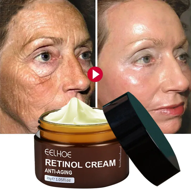 

Retinol Wrinkles Removal Cream Anti Aging Firming Lifting Skin Care Hyaluronic Acid Moisturizing Whitening Brighten Cosmetic 30g