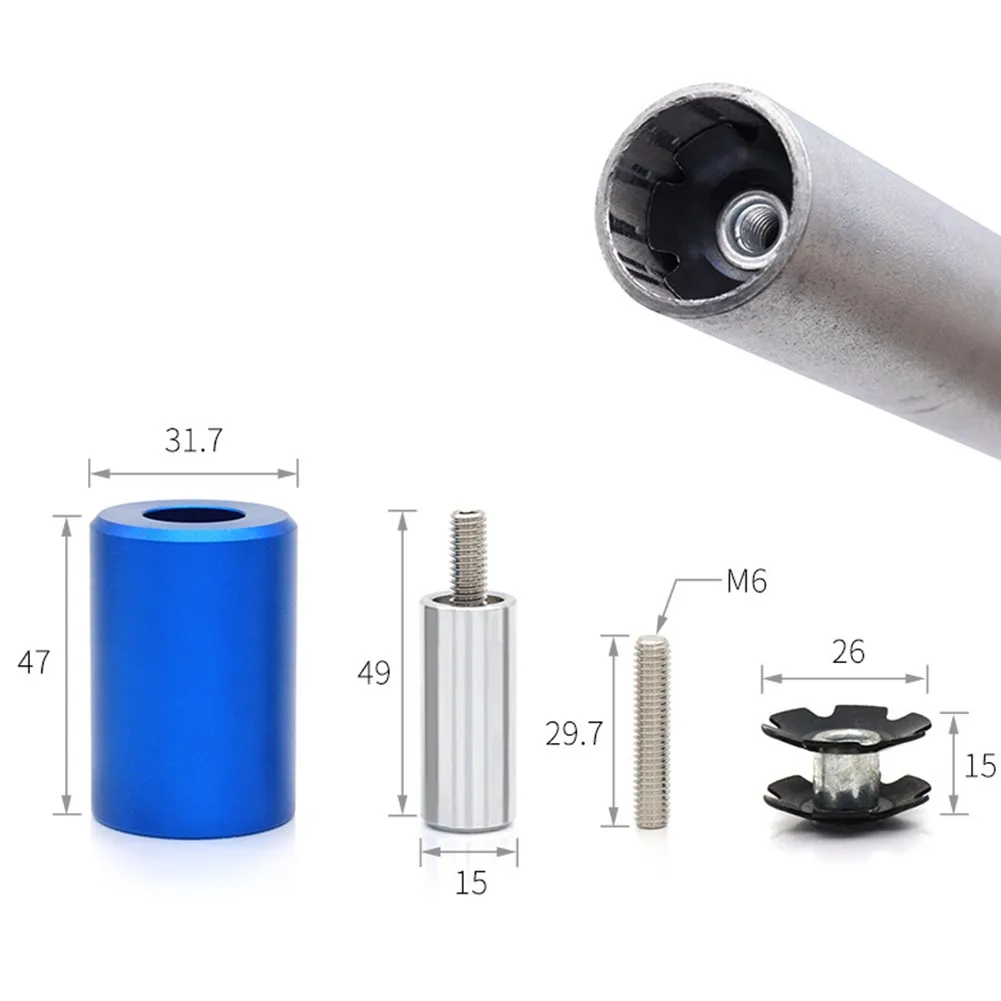 Bicycle Threadless Headset Star Nut Install Tool Expansion Sleeve Setting Installer Driver For 1 1/8