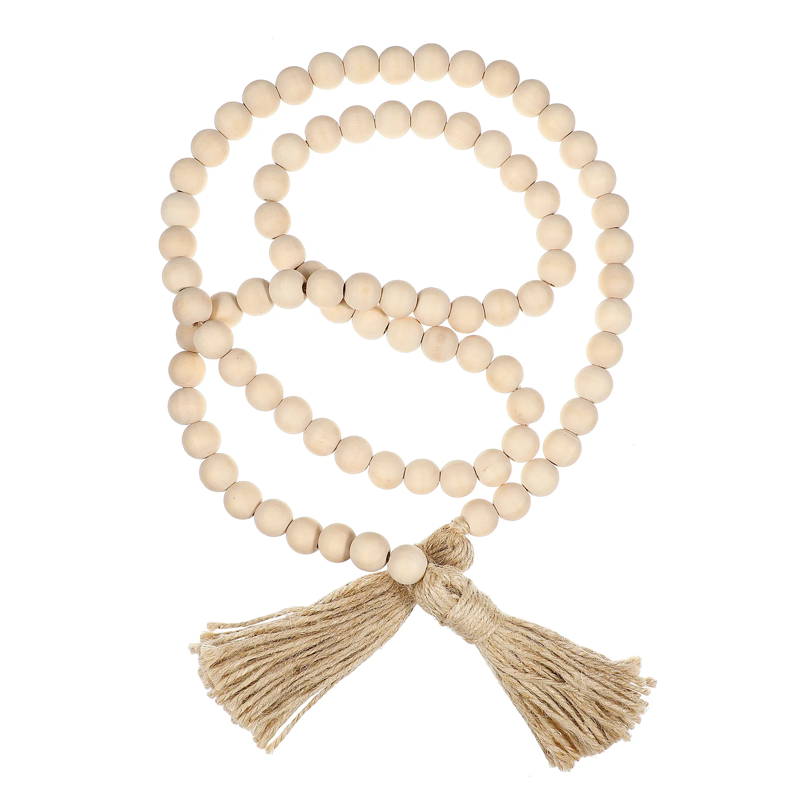 

Beads Garland Farmhouse Decor Bead Beaded Wooden Tassels Decorative Hanging Wall String Fall Home Wood Tassel