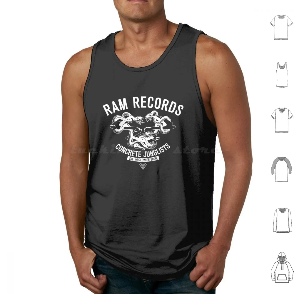 Ram Records Concrete Junglist-Dnb Tank Tops Vest Sleeveless Ram Records Concrete Junglist Dnb Music Jungle Music Drum And Bass