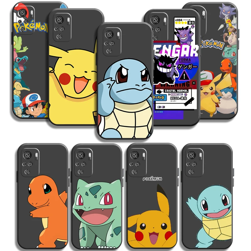 

Pikachu Pokemon Phone Cases For Xiaomi Redmi Note 10 10S 10 Pro POCO F3 GT X3 GT M3 Pro X3 NFC Cases Coque Back Cover Carcasa