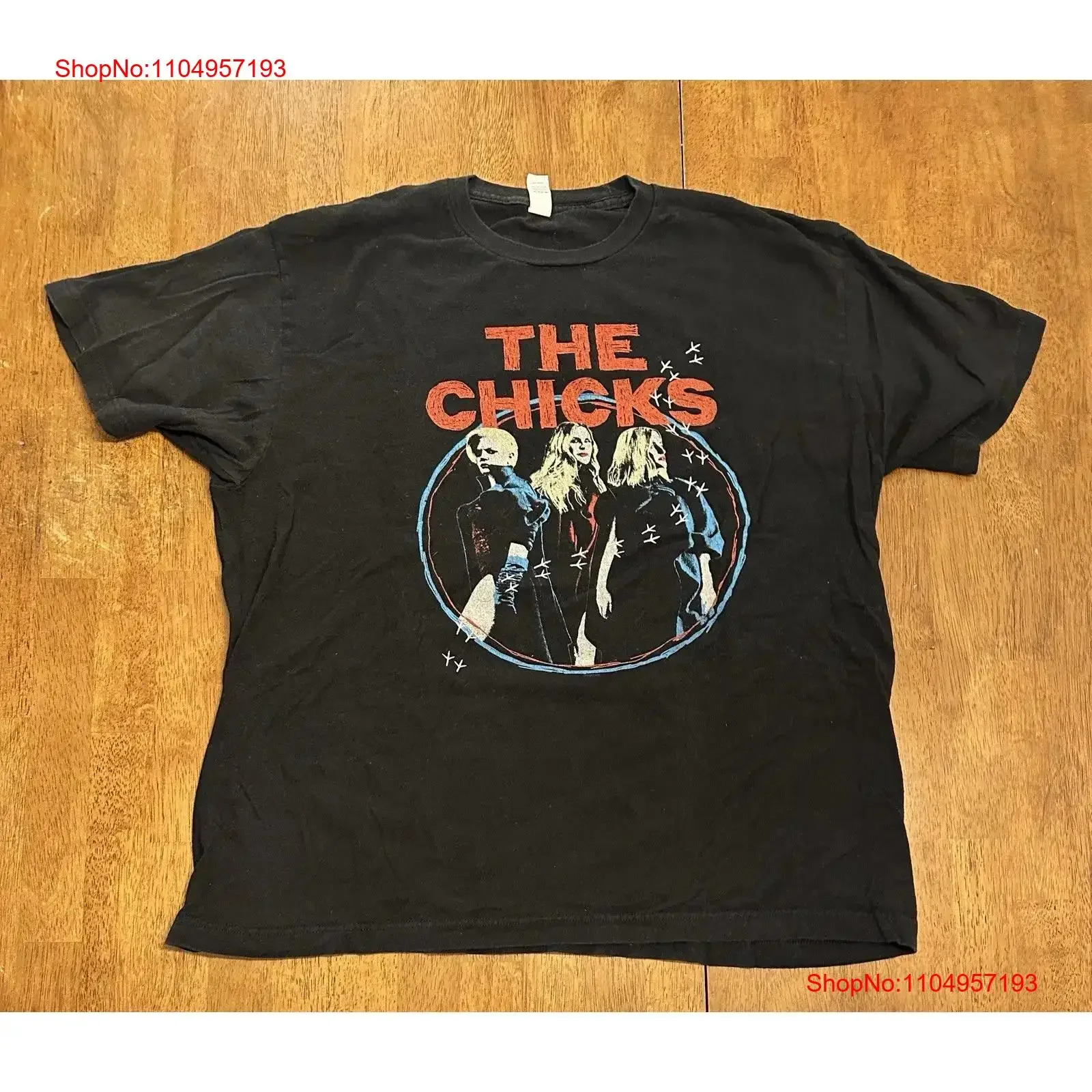 Фото Футболка The Dixie Chicks 2022, винтажная стираная модная стильная мягкая слегка уличная дизайнерская одежда №1