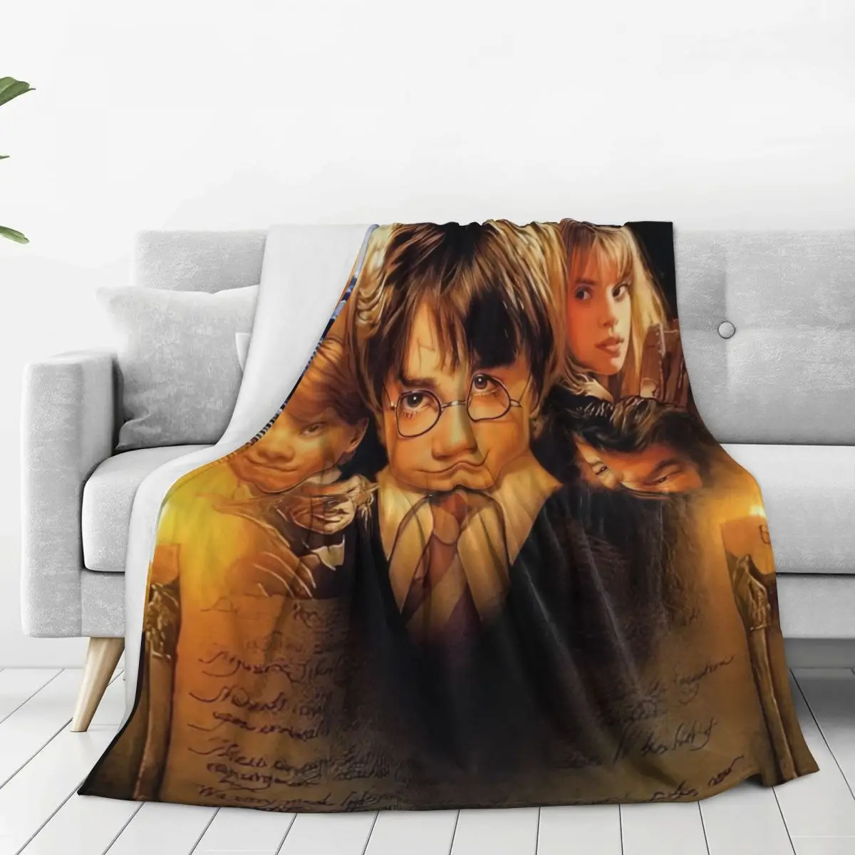 MINISO H-HARRYS P-POTTERS киноодеяло теплое эстетическое плюшевое одеяло для дивана стула