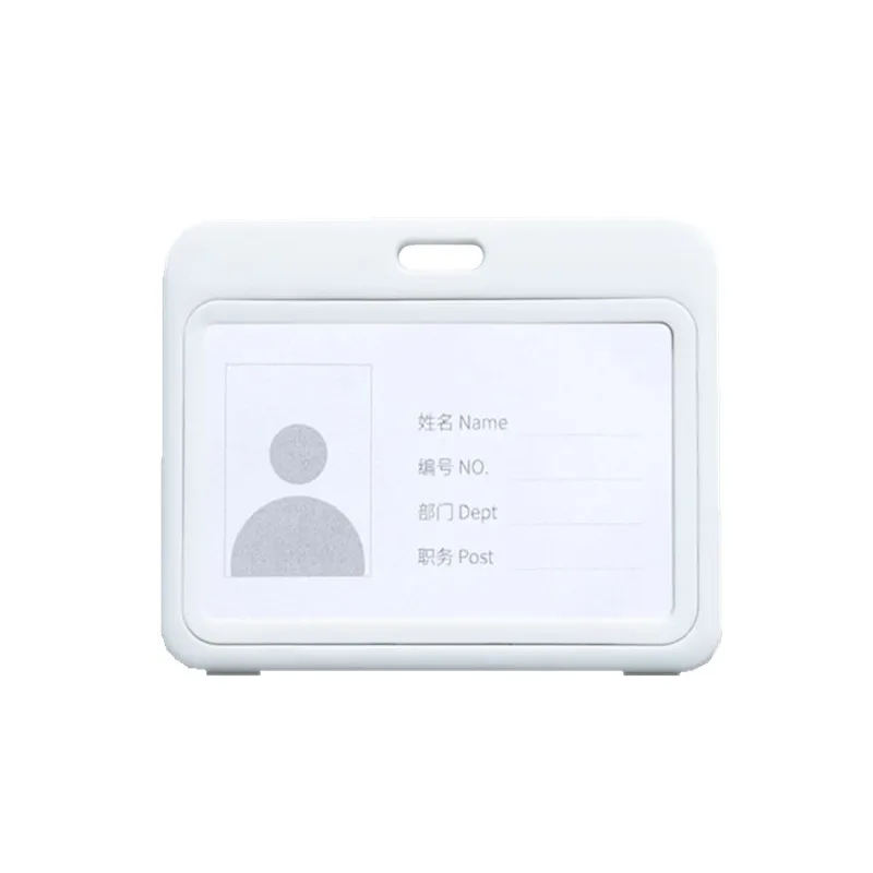 

Пластиковый двусторонний прозрачный держатель для идентификационной карты, деловой защитный держатель для кредитных карт, держатель для бейджа, чехол для разрешения на работу