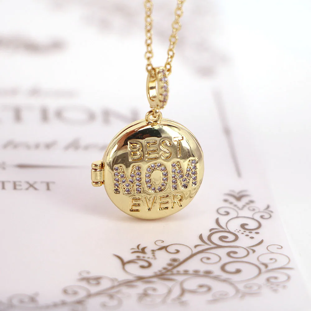 

10PCS, Mother's Day Gift Mom MaMa Necklaces For Women Micro Pave Crystal Love Letter Necklace Cubic Zirconia Name Gold Jewerly