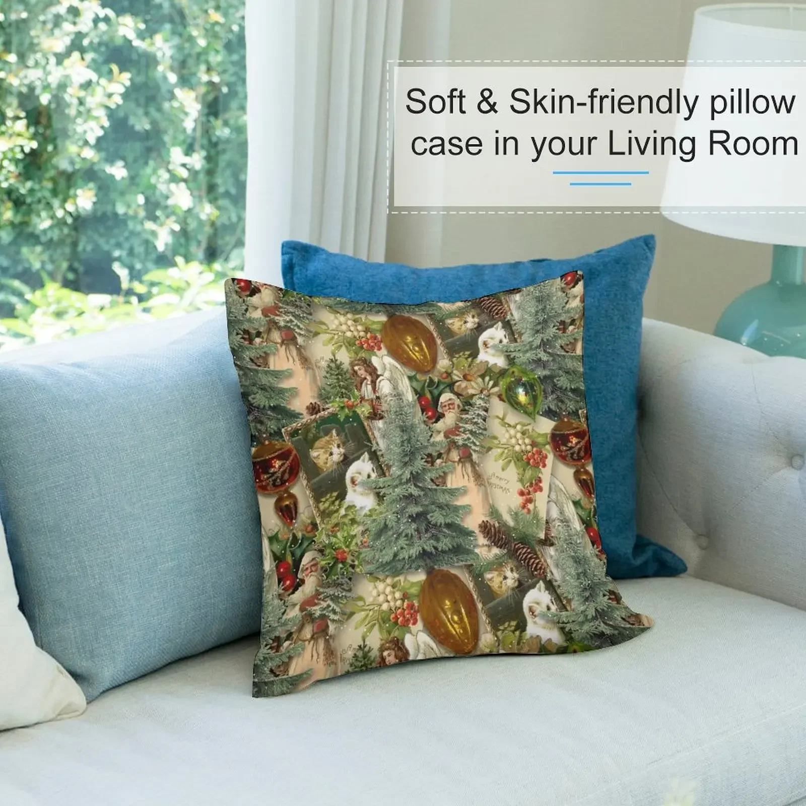 Викторианская подушка Yuletide Splendor наволочки для подушек наволочка эластичный