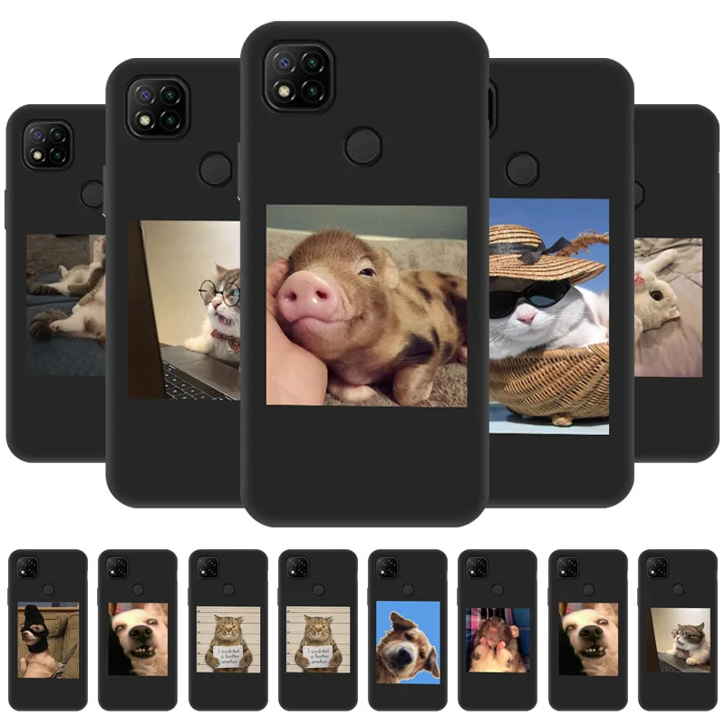 

Cute Funny Cat Dog Animals Case for Xiaomi Redmi Note 11 Pro Note 10 9 Pro Max 10 T 5G 8 8T 10Pro 9S 10S 7 9T 9A 9C NFC 8A Cover