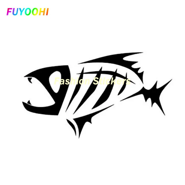 

FUYOOHI Exterior/Protection Fashion Stickers Creativity Skeloton Fish Car Styling Decorative Decals Accessories Car Sticker