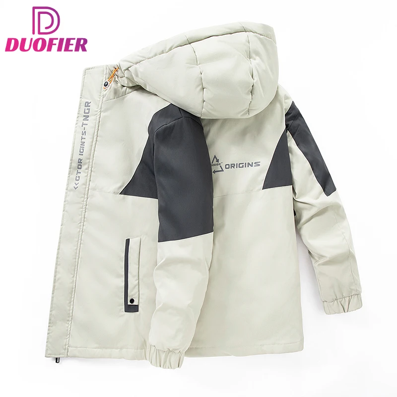 

Зимние мужские куртки на белом утином пуху, модная одежда с капюшоном, парки, мужские плотные теплые пальто, Мужская ветровка, парки, пуховая...