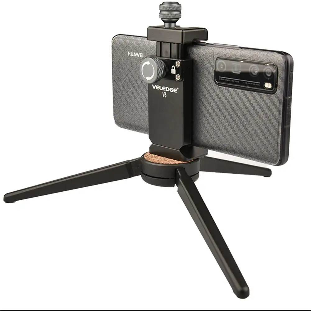 

Manual Adjustable Width Smartphone Clip Mounting Bracket With Cold Shoe Interface Phone Holder Clamp Tripod