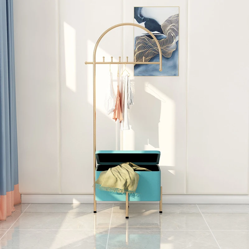 

Standing Rectable Clothes Bedroom Wardrobe Home Rolling Clothes Drier Rack Drying Percheros Para Ropa Modern Furniture LQQ200YH