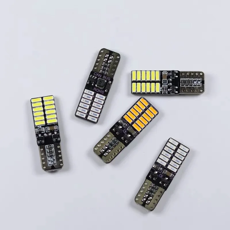 100 шт. светодиодный T10 Canbus 5W5 автомобильная лампа сигнальная 12 В-24 В освещение