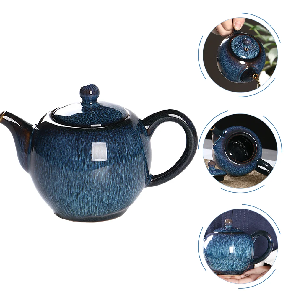 

Ceramic Teapot Kiln Change Teapot Tea Maker Pretty Tea Kettle for Home