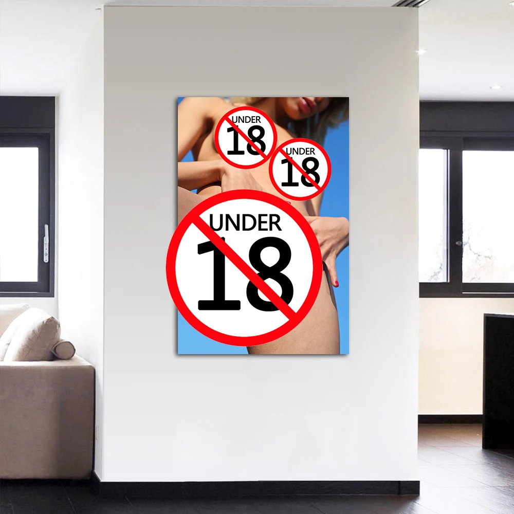 Без цензуры обнаженная женщина сексуальное тело плакат печать на холсте картина