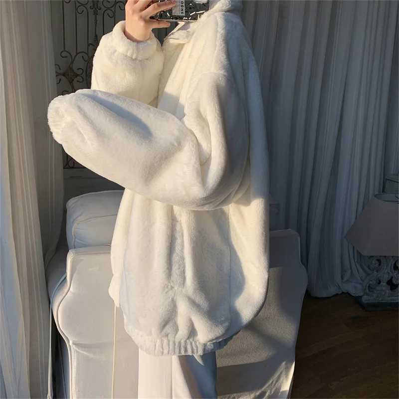 Winter Jacket Men Warm Fashion 5 Colors Casual Thickened Lamb Wool Jacket Men Streetwear Loose Short Coat Mens Fleece Coat M-2XL