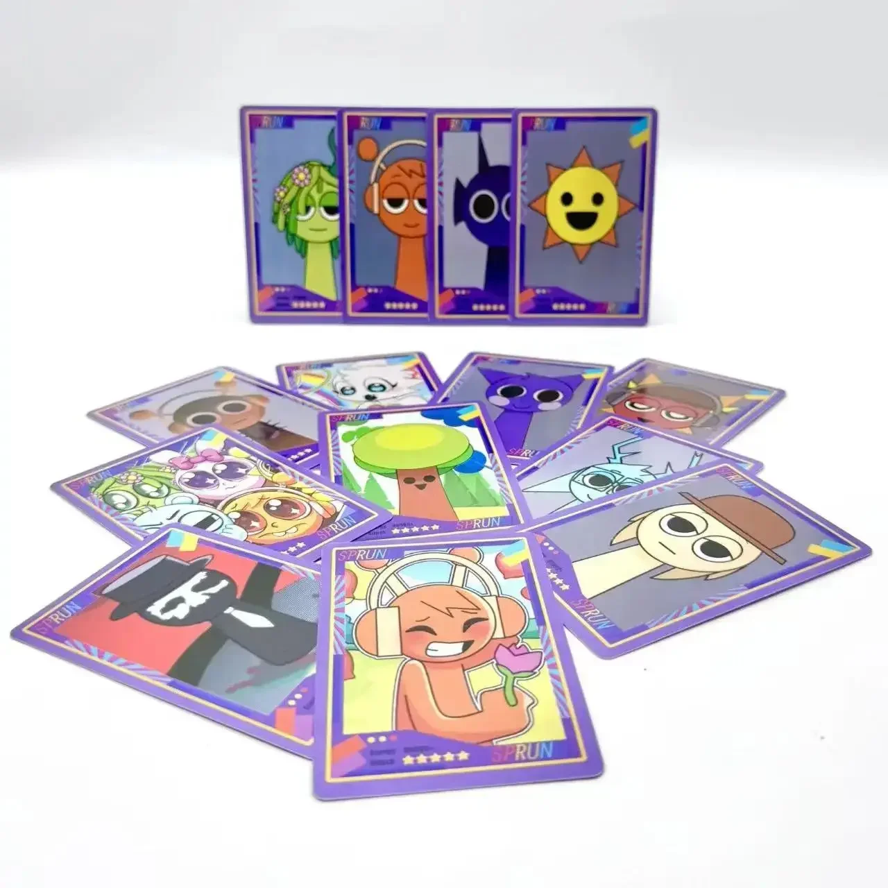 1 коробка из 54 шт. мультяшные карты Sprunki Kawaii Spronki коллекции игровых карт аниме