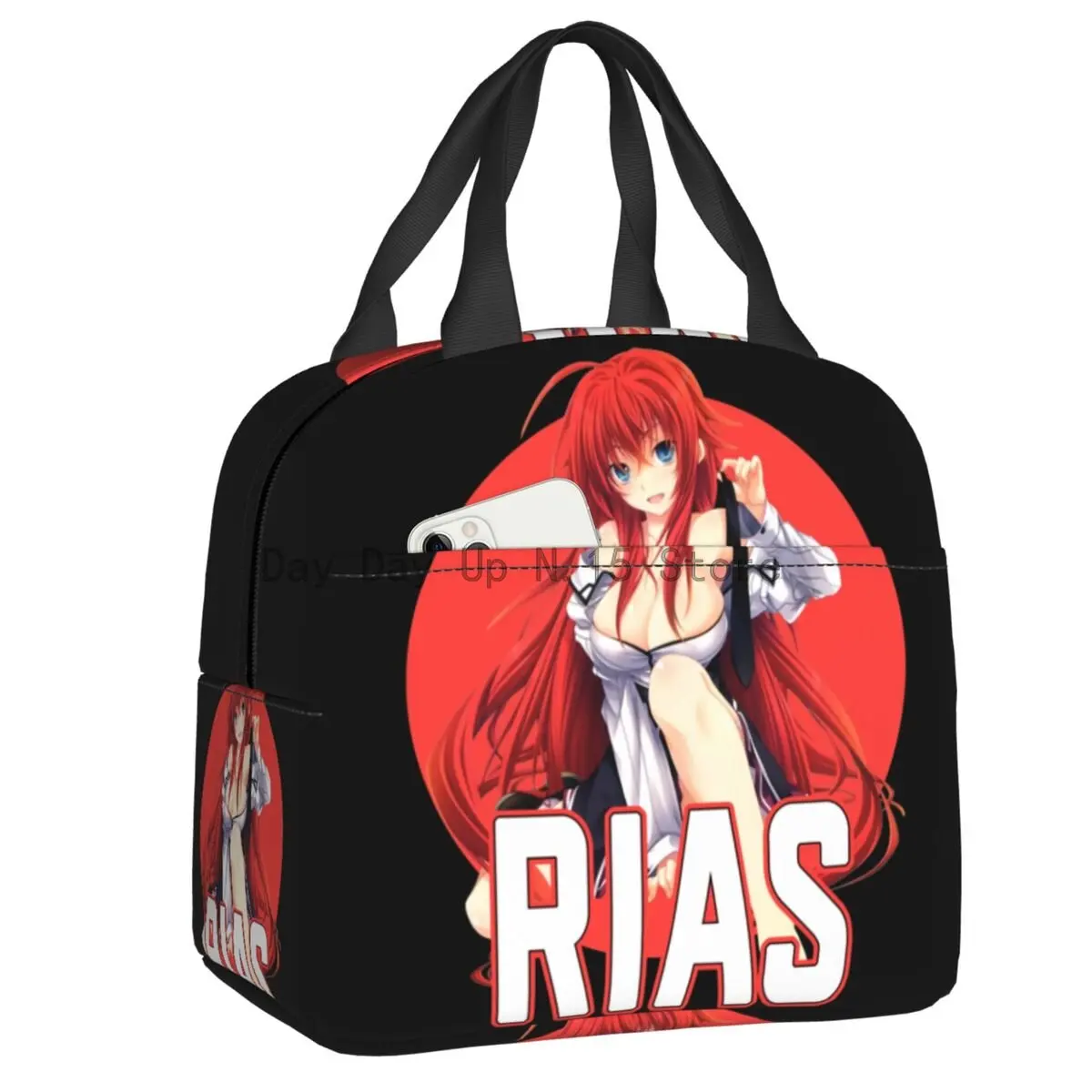 

Сумка-тоут Rias Gremory женская с изолированным рисунком аниме DxD, термоохладитель, Ланч-бокс для работы, школы и путешествий