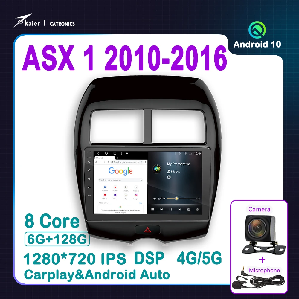 

KAIER Android10 Octa Core For ASX 1 2010 - 2016 Car DVD Stereo MP5 Infotainment Radio Multimedia GPS Carplay AUTO Player