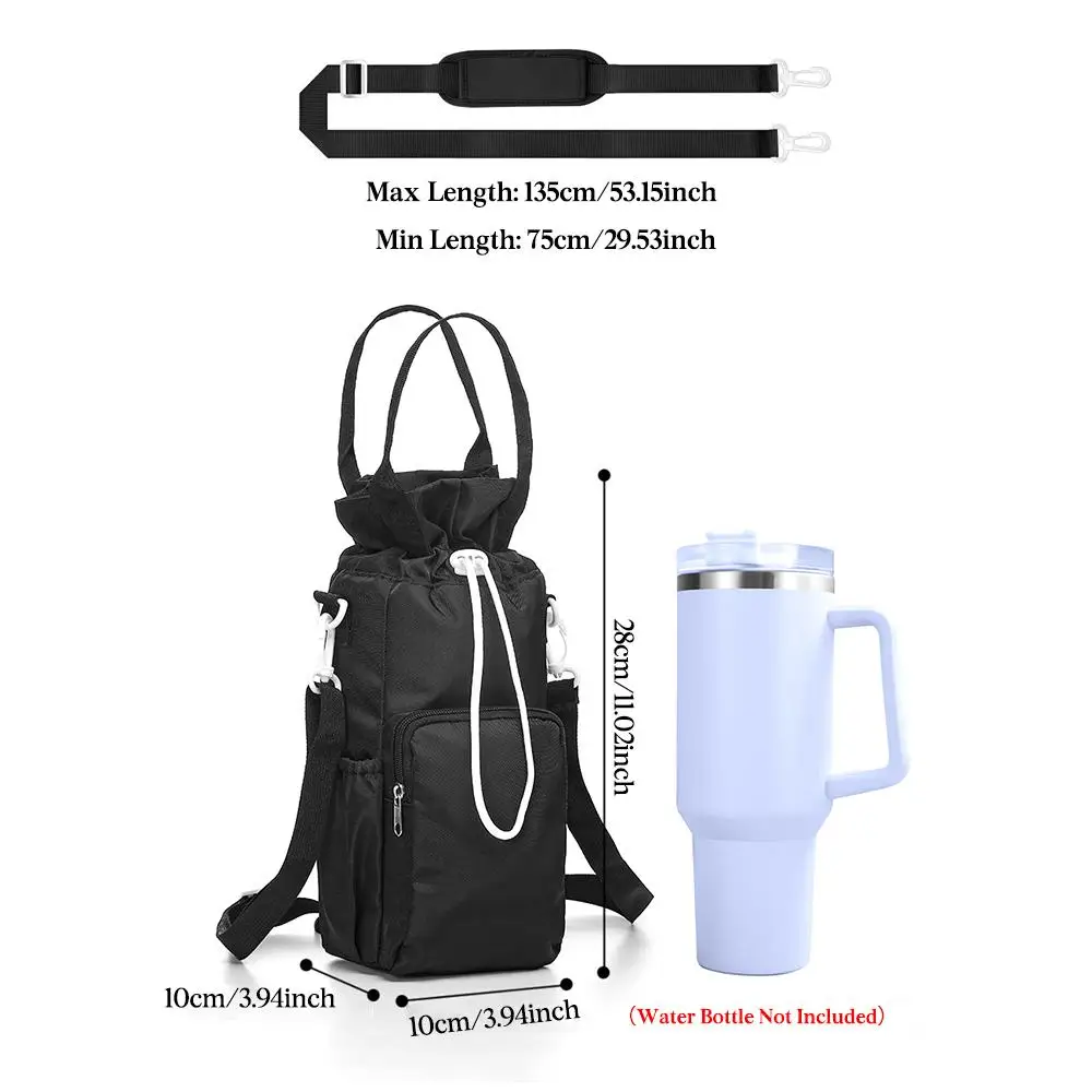 Сумка-переноска для бутылки с водой ремешком на руку