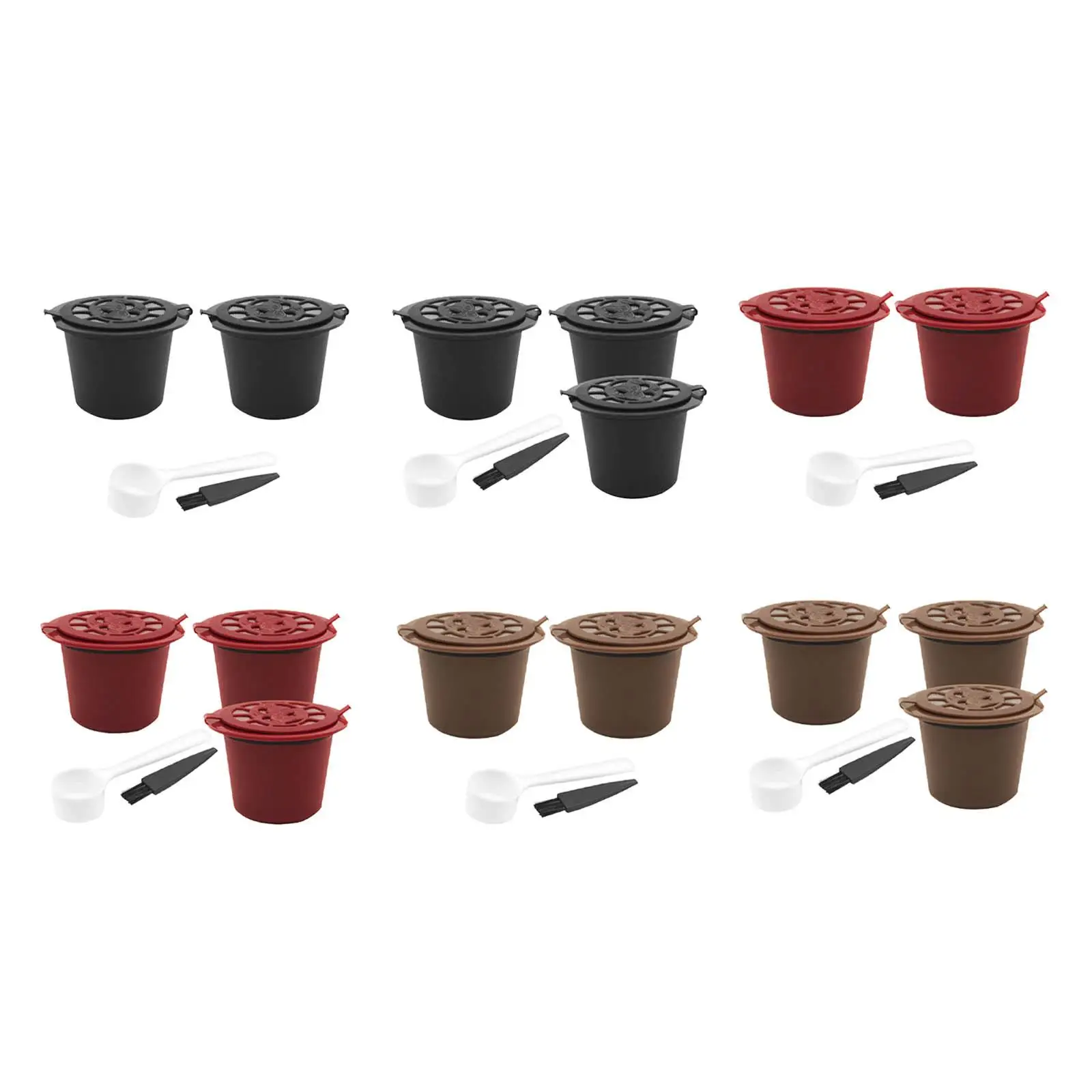 

Многоразовые кофейные капсулы с ложкой, чашка, кофейная посуда для кафе, бара, аксессуары