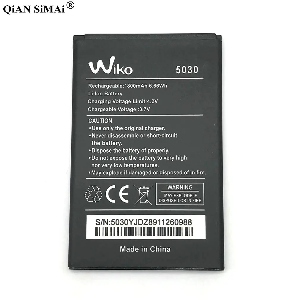 Новый высококачественный аккумулятор 1800 мА · ч для телефона Wiko 5030 | Мобильные