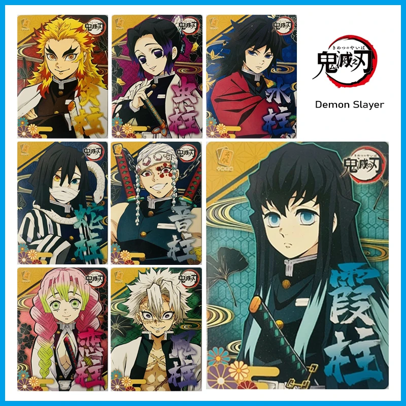 

Истребитель демонов Mitsuri Shinobu Kyoujurou бронзирующие аниме персонажи детские игрушки Коллекция игровые открытки Рождественский подарок на день...