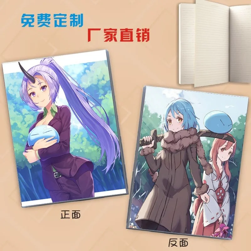 

That Time I Got Reincarnated As A Slime Rubber Sleeve Journal Notebook Students Gift Stationery Writing Pads School Supplies