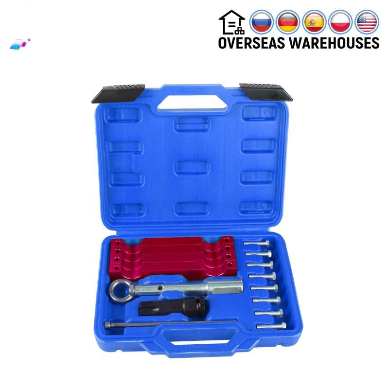 

15pcs Car Injector Nozzle Removal Puller Engine Timing Tool Set Camshaft Timing Alignment Tools For